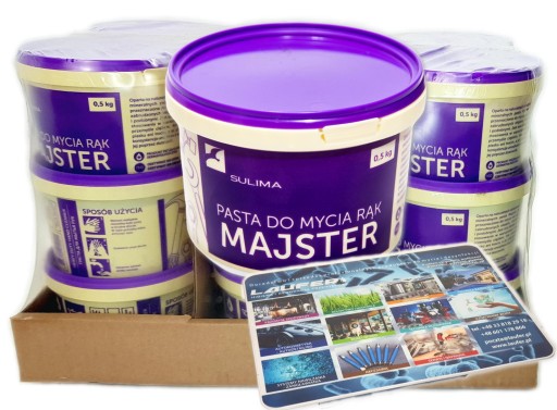Pasta do mycia rąk MAJSTER SULIMA 18 x 0,5kg +gift