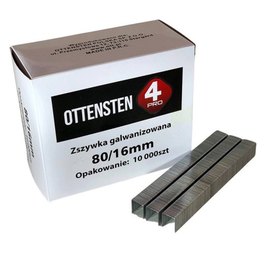 Ottensten ZSZYWKI TAPICERSKIE TYP80 16mm 10000 szt