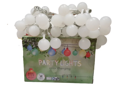 GIRLANDA ODRODOWA TARASOWA SZNUR 15m 50 SZT LED K