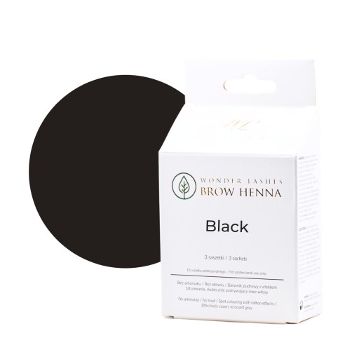 Wonder Lashes Brow Henna Pudrowa Black