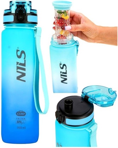 SPORTOWA BUTELKA TRITANOWA 950ML SOLIDNA BPA FREE