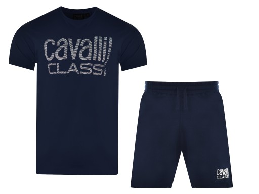 T-SHIRT SPODENKI CAVALLI CLASS HOME - D001053-B001