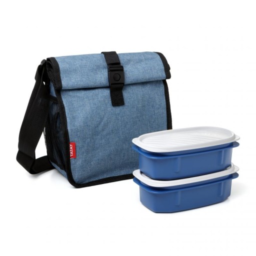 Torba LUNCHBOX do szkoły do pracy z pojemnikami