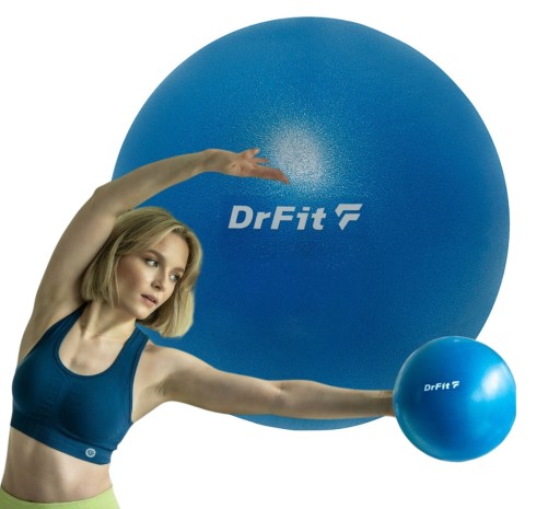 Piłka do Ćwiczeń Gumowa Profesjonalna Rehabilitacyjna 25cm Wytrzymała DrFit