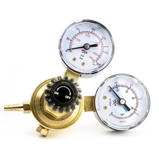 REDUKTOR GAZOWY ARGON CO2 (MINI, MAŁY) 2 MANOMETRY