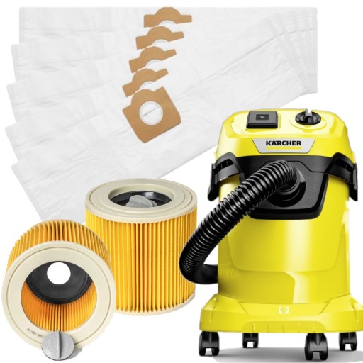10x WORKI + FILTR DO KARCHER WD3 WD 3 200 MV3