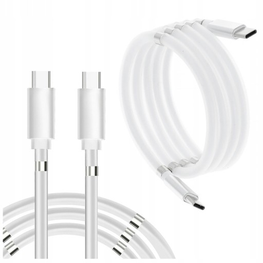 KABEL USB TYP-C PODWÓJNY MAGNETYCZNY NIEPLĄCZĄCY