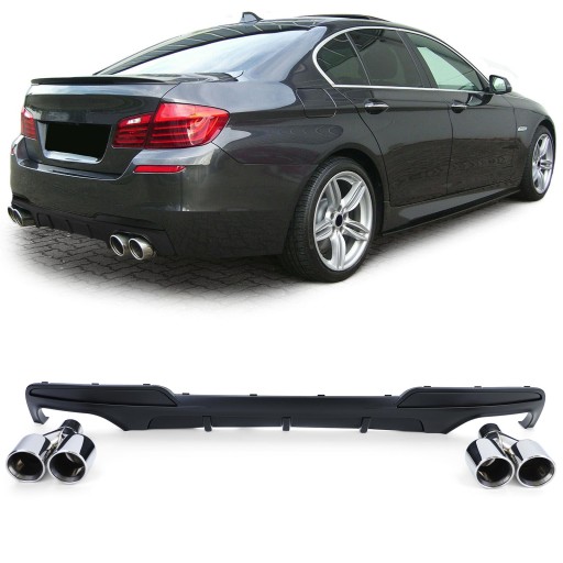 DYFUZOR SPOILER KOŃCÓWKI BMW 5 F10 10-17 M-PERFORM