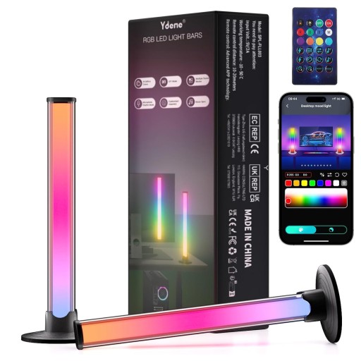 INTELIGENTNA LISTWA ŚWIETLNA LED LAMPA PILOTEM APP 16 MILIONÓW KOLORÓW USB