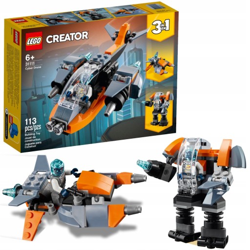LEGO Creator 3w1 31111 Cyberdron Prezent 113 el.