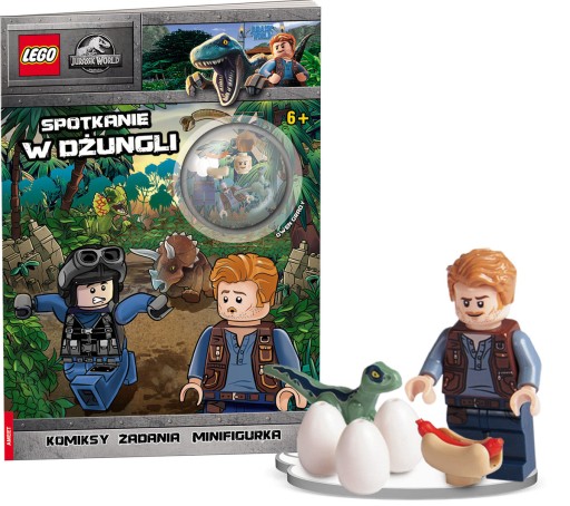 LEGO Jurassic World OWEN I RAPTOR + książka