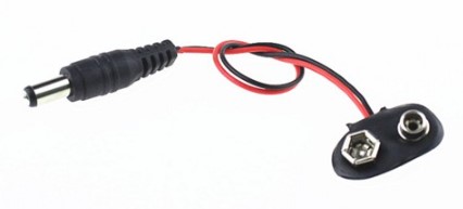 Klips do zasilania Arduino z baterii 9V