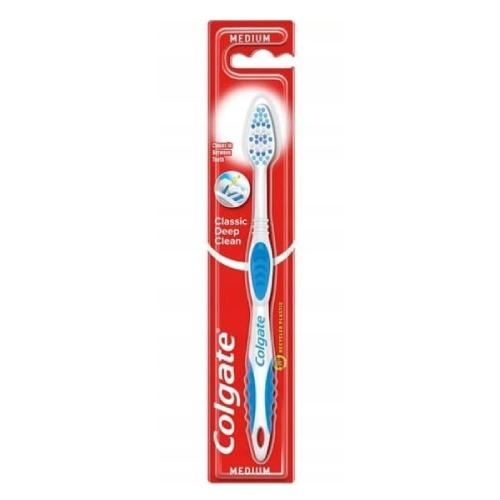 COLGATE Deep Clean Medium Szczoteczka do zębów średnia biało-niebieska