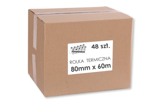 Papier do kas 80x60 FV VAT (1 KARTON 48 SZT.)