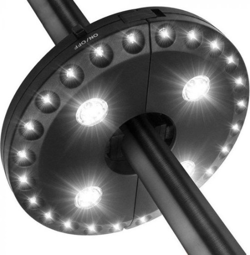 LAMPA OŚWIETLENIE POD PARASOL OGRODOWY BALKON LED