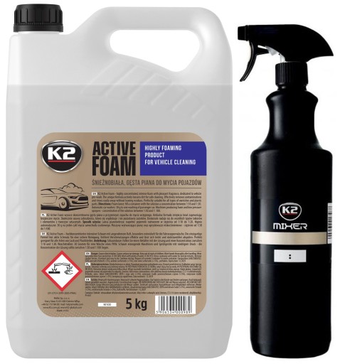 K2 ACTIVE FOAM AKTYWNA PIANA DO MYJKI 5KG +BUTELKA