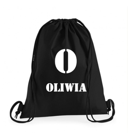 WOREK PLECAK bawełniany GRUBY z nadrukiem logo imię zdjęcie