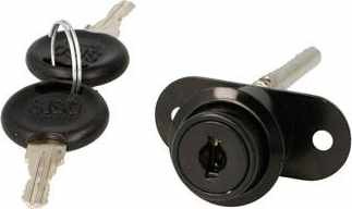Zamek meblowy centralny SISO fi16,5 czarny