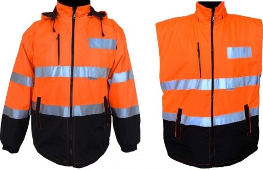 KURTKA ROBOCZA ODBLASKOWA WODOODPORNA r. XL