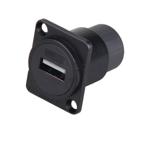 GNIAZDO USB A DO OBUDOWY METALOWE
