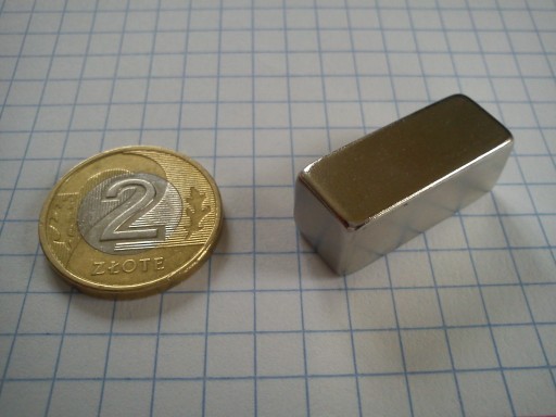 MAGNES NEODYMOWY MAGNESY NEODYMOWE 25x10x10