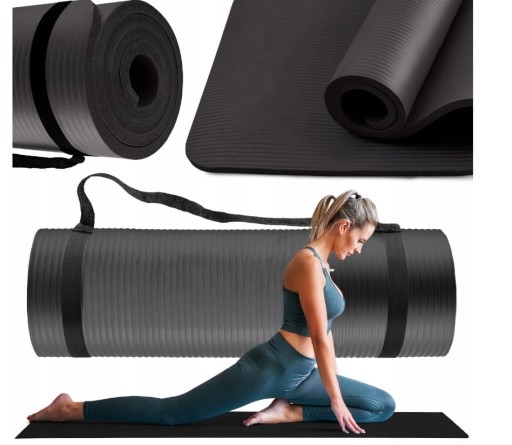 MATA GIMNASTYCZNA DO ĆWICZEŃ PILATESU JOGI FITNESS