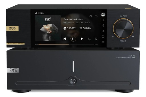 Końcówka mocy 145W EverSolo AMP-F2 + streamer DMP-A6 Master Edition
