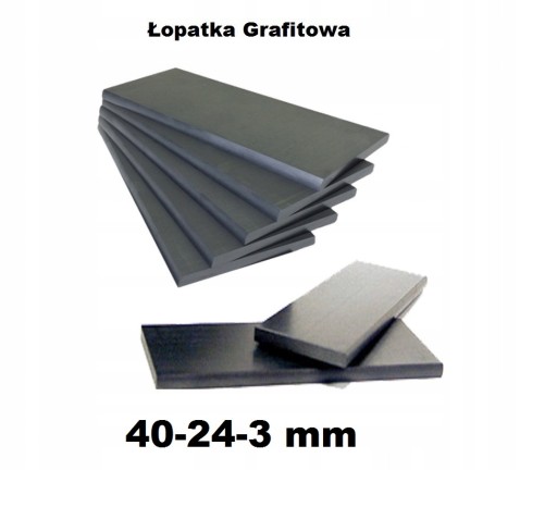 Łopatki grafitowe 90130300005 WN124-082 40-24-3 mm