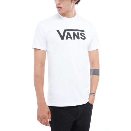 Koszulka męska biała VANS Old Skool VN000GGGYB2 S