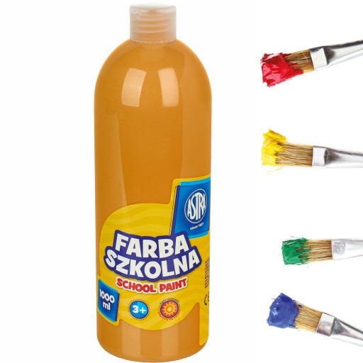 Astra FARBA SZKOLNA PLAKATOWA 1l brązowa jasna