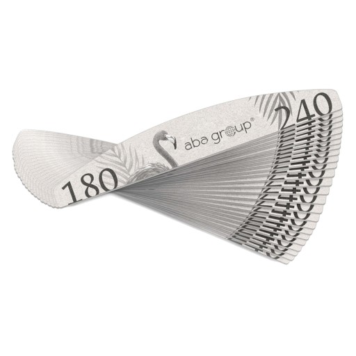 Pilnik do Paznokci 180/240 Łódka Półksiężyc Slim Aba Group Zestaw 25 szt