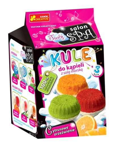 KULE DO KĄPIELI Z SOLĄ MORSKĄ. CYTRUS. ORZEŹWIENIE