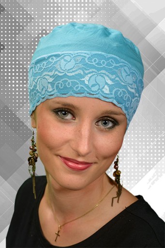 Turban ŚPIOSZEK Z KORONKĄ Turbany Lidia 1/02