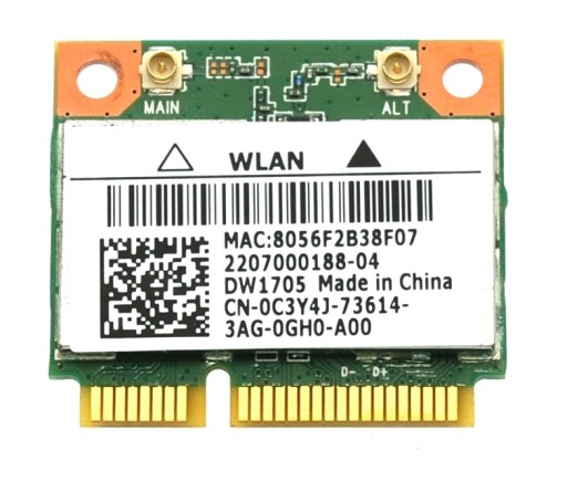 Moduł karta WiFi QCWB335 F553ML Dell Latitude 3440 ASUS