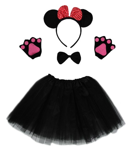 MYSZKA MINI MINNIE STRÓJ PRZEBRANIE OPASKA SPÓDNIC