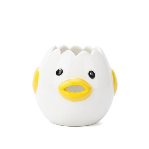 Cartoon Chick ceramiczny Separator do jajek biały