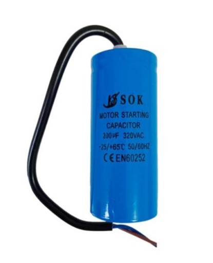 Kondensator rozruchowy do silnika 200 uF