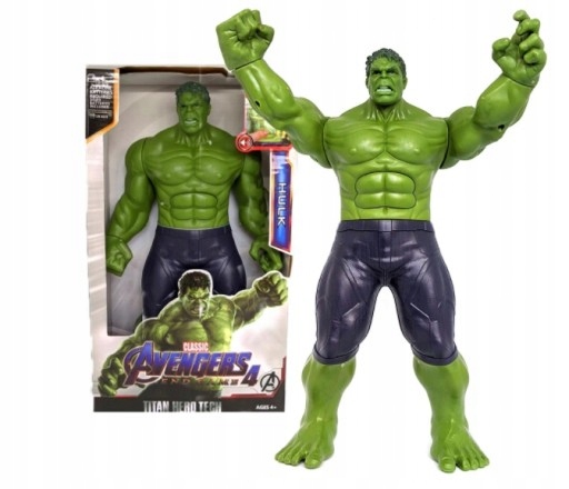 DUŻA FIGURKA HULK 30 cm z Dźwiękiem END GAME Halk