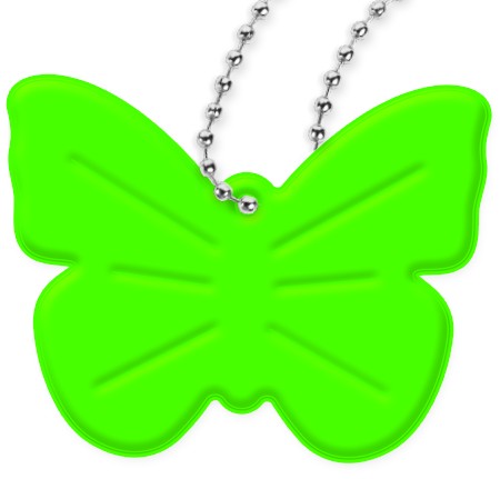 ZAWIESZKA 3D ODBLASKOWA PLECAKA TORBY BRELOK MOTYL