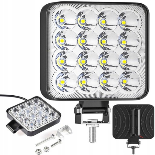 LAMPA HALOGENOWA ROBOCZA SZPERACZ 16LED 48W 12-24V