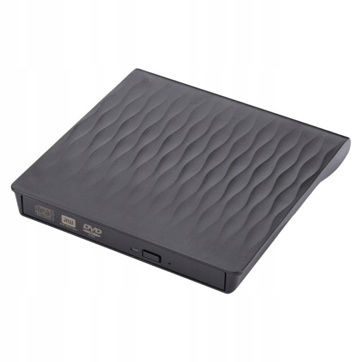 Odtwarzacz MiniDisc Zewnętrzna nagrywarka DVD USB 3.0 PC Slim Reader czarny