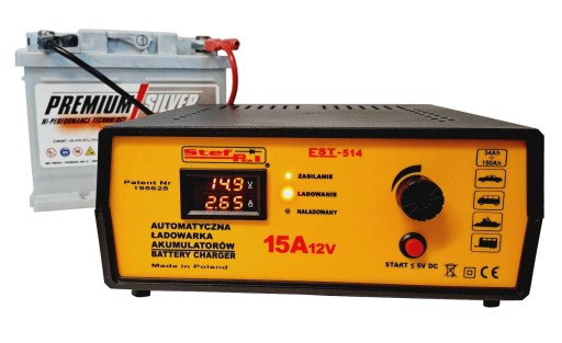 ŁADOWARKA AUTOMATYCZNA STEF-POL EST-514 12V 15A