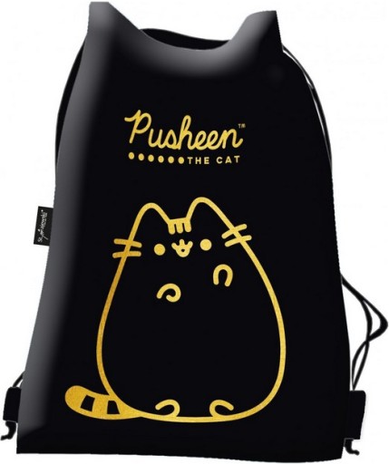 WOREK ST.MAJEWSKI PUSHEEN BLACK gold SZKOLNY NA BUTY