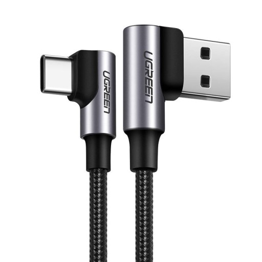 Ugreen Kabel kątowy USB-C - USB-A QC 3.0 AFC 3A 3m