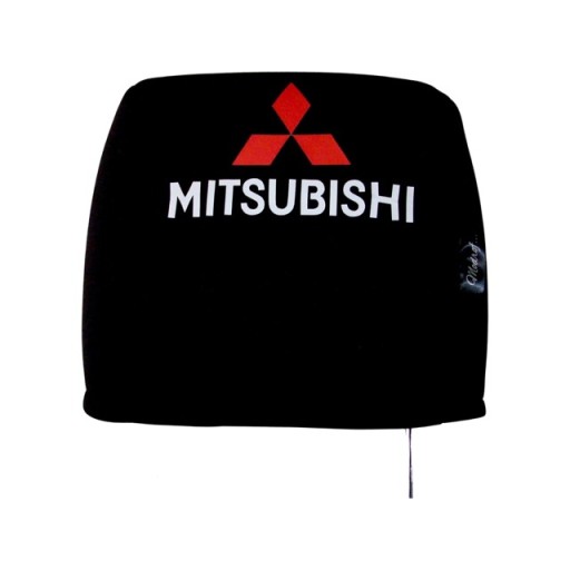 Mitsubishi Pokrowce na zagłówki z Logo 2 szt.