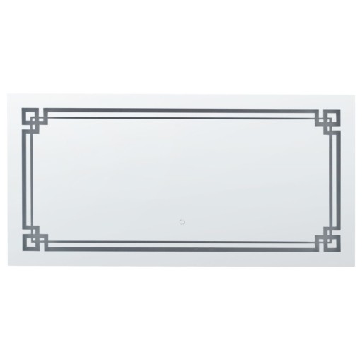 Lustro ścienne LED 120 x 60 cm srebrne AVRANCHES