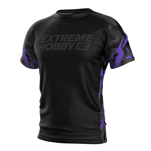 Koszulka Sportowa EXTREME HOBBY Męska Techniczna BLACK PANTHER 2XL