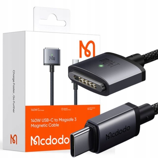ProDS kabel do Macbook USB-C MagSafe 3 140W 2M
