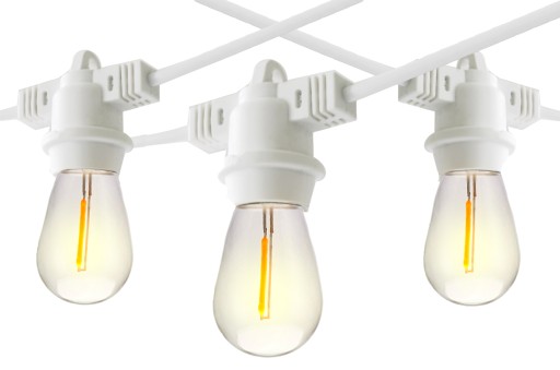 lamki zewnętrzne ogrodowe 15m białe ciepłe 15 LED