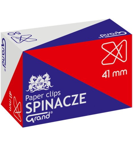 SPINACZE BIUROWE krzyżowe Nr2 41mm 50szt